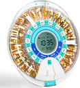 Windtrace Automatische pildispenser voor ouderen, elektronische maandelijkse pil Organisator met alarm & licht, 28 dagen Smart Lock Medicatie Dispenser, Getimede pildispenser Machine voor