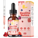 Zeolite Detox Drops for Kids & Adults - Natural Berry Flavor with Vitamin D3 B12 C - Kids Cleanse, Supports Daily Wellness 60ml, 1 Pack