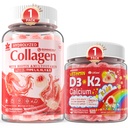 Collagen Peptide & Vitamin D3 K2 + Calcium Liquid-Filled Gummies