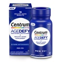 ​​​Centrum Age Defy for Men 35+ - High-Potency Multivitamin and Healthy Aging Supplement – Multivitamin with Resveratrol, and Niacin for NAD+ Level Support - Aluminum Bottle, 60 Tablets​