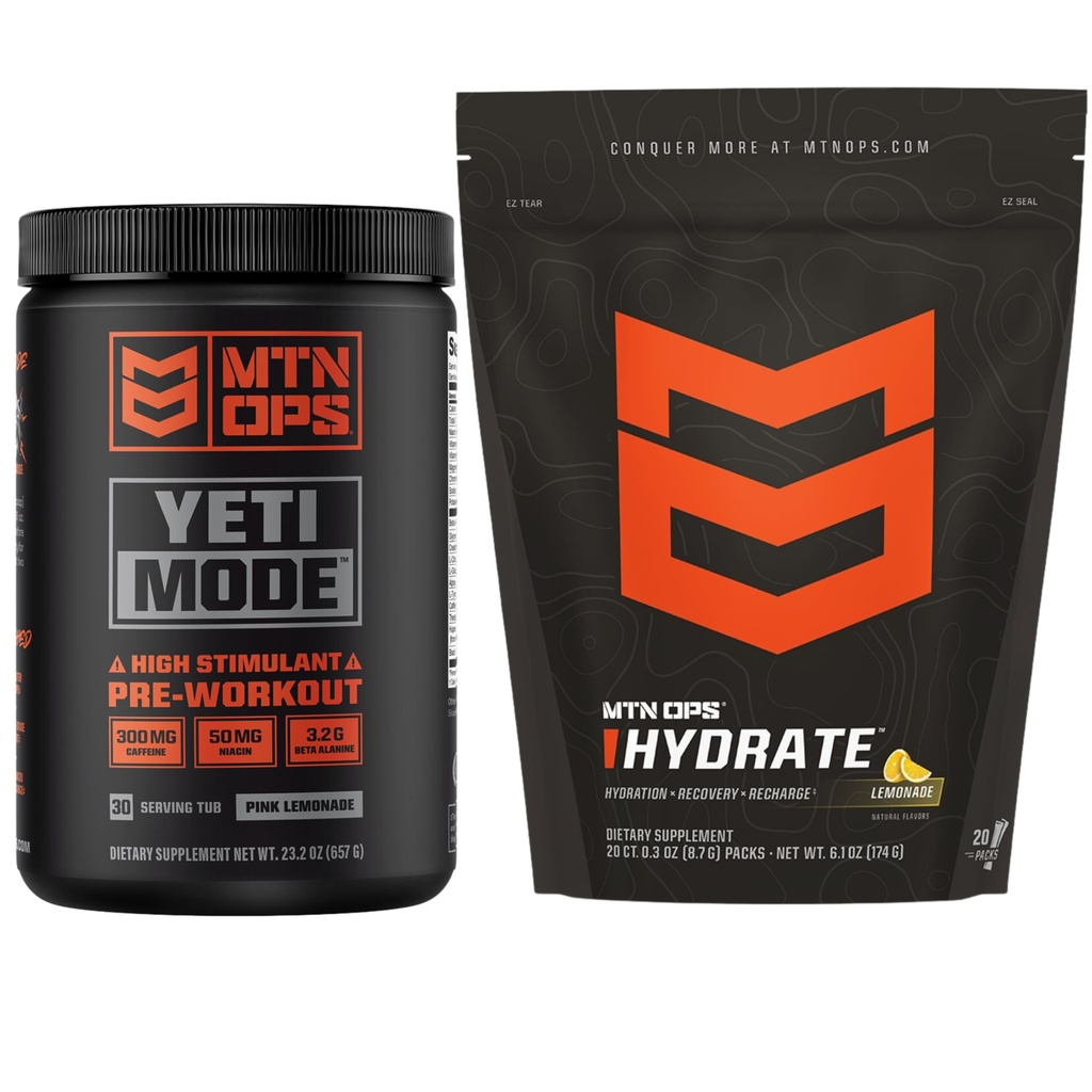MTN OPS Yeti-modus Roze limonade + Hydrate Limonade bundel