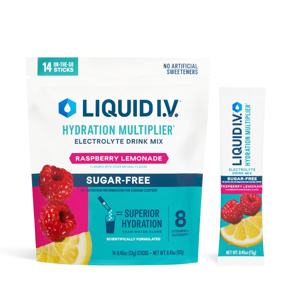 Vloeistof I.V.® Hydration Multiplier Sugar-Free - Raspberry Lemonade 