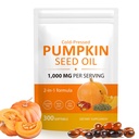 Pumpkin Seed Oil Capsules, Cold Pressed Pumpkin Seed Oil Softgels, Supports Hair, Heart, Skin Healthy, Non-GMO, Gluten Free 300 PCS