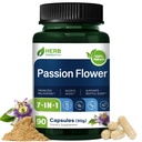 HERBENENERGYflow Passion Flower Extract Capsules, 90 Count. Health Supplement for Relaxation Support, Boosting Mood & Restful Sleep Support. | Non-GMO, Vegetarian Capsules w/Lavender Chamomile.