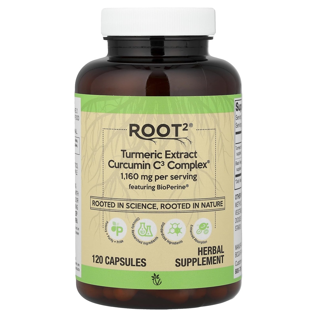 Vitacost Kurkuma Extract Curcumine C3 Complex met Bioperine - 1,160 mg per portie - 120 capsules