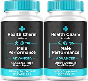 (2 Pack) Health Charm, Health Charm Pillen, Health Charm Capsules, Official Health Charm for Men Capsules, Health Charm Supplement Ondersteuning, Health Charm Alle natuurlijke Pastilla's, 120 Capsules Gedurende 2 maanden