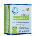 Focused Mind Jr., Cognitive Support for Children, Pediatric Formulated, Stimulant-Free Supplement with Inositol, DMAE, Sugar-Free, Vegan, 60 EZ smelttabletten