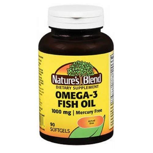 Nature's Blend Omega-3 1000mg - 90 Softgels, Pack of 3
