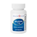 GeriCare Melatonin 1mg Sleep Support Supplement, Gentle Nighttime Sleep Aid, Non-Habit Forming, Helps Promote Relaxation & Restful Sleep, Jet Lag Recovery, and Better Nighttime Rest, 60 Tablets