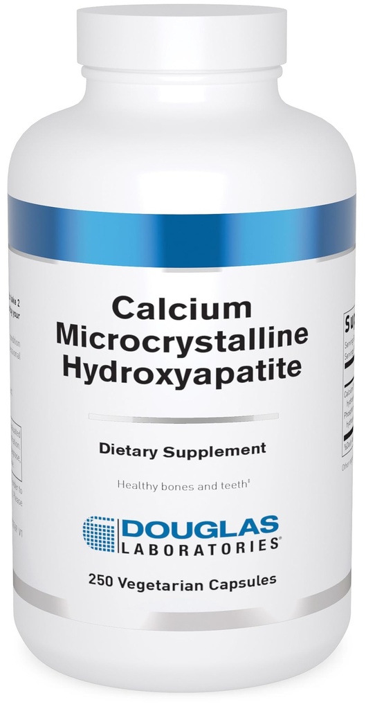 Douglas Laboratories Calcium Microkristallijne Hydroxyapatiet - Tanden & Bone Health Support* - met Calcium & Fosfor Micronutriënten - Dieetsupplementen - 250 Vegetarische Capsules