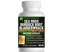 Organics Sea Moss, Bladderwrack and Burdock Root, Sea Moss Capsules Overall Health and Immunity - 100 Vegan Superfood Capsules