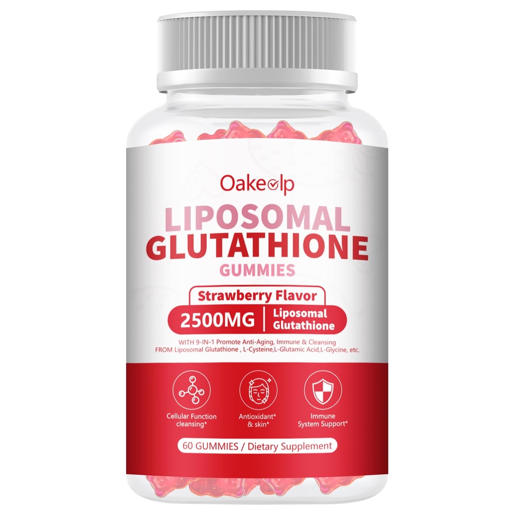 30 Days Supply 2500MG Liposomal Glutathione Gummies,Enhance 98% Absorption-for Skin whitening & Support Liver Function, Antioxidant for Aging Alleviation