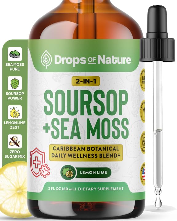 Soursop with Sea Moss Liquid Supplement 