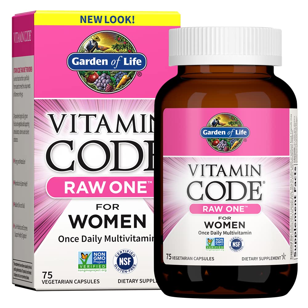 Garden of Life Vitamin Code RAW ONE for Women Once Daily Multivitamin, 75ct