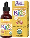 Feel Great USDA Organic Liquid Vitamin D Drops for Infants & Toddlers (2 oz) w/ K2 for Absorption | Vitamin D for Kids Supports Immune Support & Bone Health | Sugar Free, Vegan, Non-GMO & Gluten Free