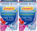 Emergen-C Hydration+ Sports Drink Mix with Vitamin C (,Raspberry Flavor),Electrolyte Replenishment,0.33 Ounce Powder Packets,(Pack of 36)