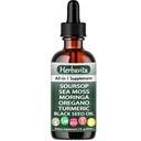 Soursop Liquid Drops 10 in 1 with Sea Moss, Moringa, Turmeric, Black Seed Oil – Vegan, Non-GMO Immune & Energy Support – 2 fl oz