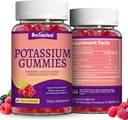 2 Pack Kalium Supplement Gummies 1000mg, Kalium Gummies voor Volwassenen, Ondersteuning Been Krampen & Muscle Health - Vegan, Non-GMO,120 Tellen