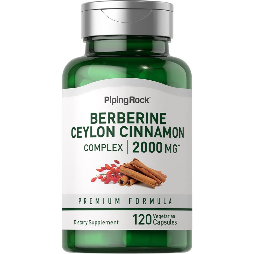 Piping Rock Berberine HCI Ceylon Cinnamon Complexe 
