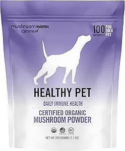 Om Paddestoel Matrix Gezonde Paddestoel Supplement, Ondersteunt Dagelijks Functionele Immune Ondersteuning voor Honden & Katten, 200 Gram, 7,1 oz