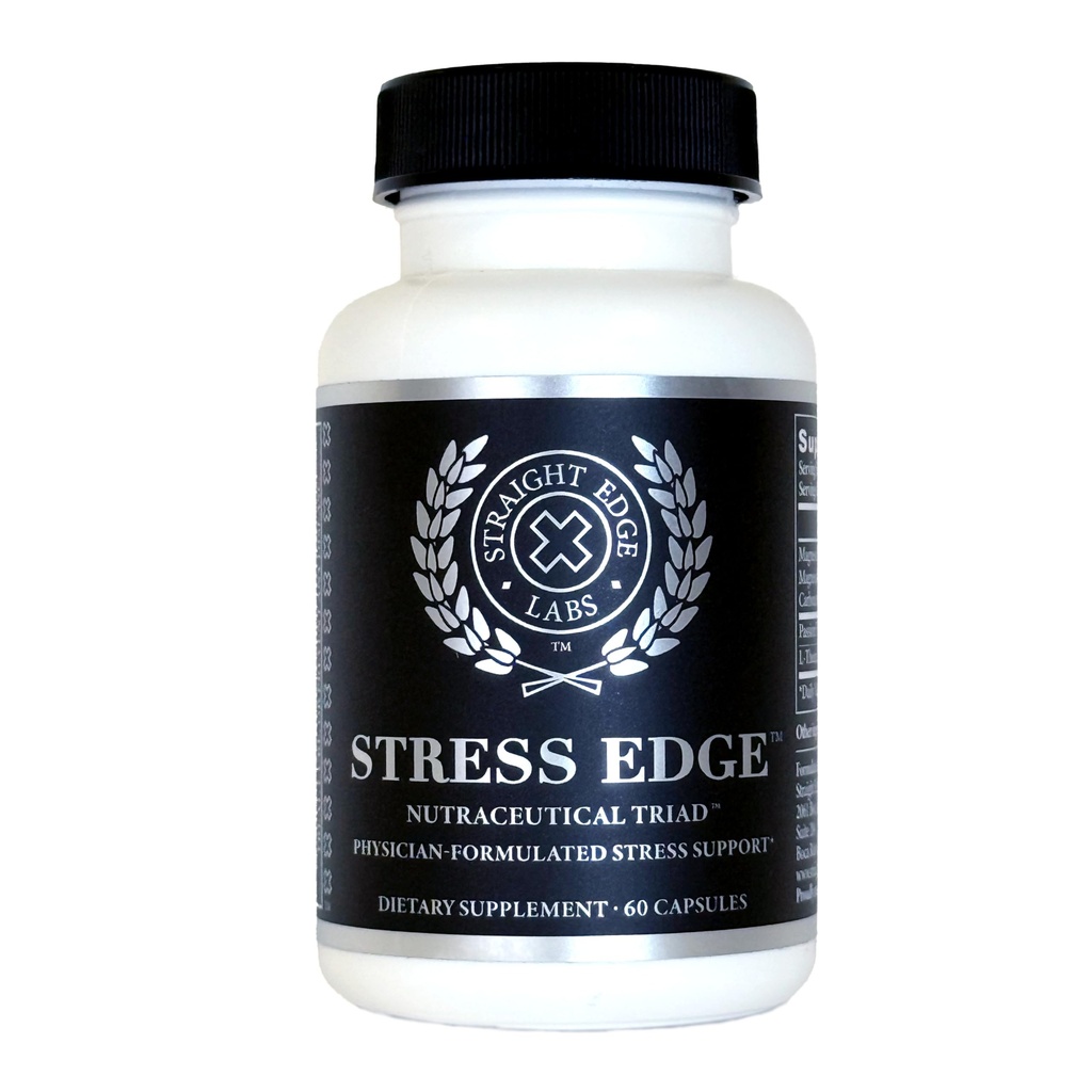 Stress Edge Stress Relief Supplement, Natural Mood Enhancer, Physician-Formulated, Calm Mind and Body, Improve Sleep, Fast Acting, 30 Servings