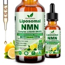 NMN Supplement Liquid Drops, Ultimate 12-in-1 NMN Beta 1000mg w. Quercetin TMG Resveratrol Coq10 Astaxanthin for Anti Aging Energy & Immune, NMNH Alternative Liposomal High Absorption For Women Men