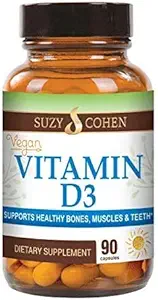 Script Essentials Vegan Vitamin D3 5,000 IU for Healthy Muscle Function, Bone Health, and Immune Support - Non-GMO, Gluten Free and Kosher Certified - 90 Servings