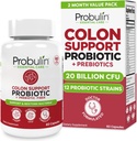Probulin Colon Support Probiotic Supplement, Daily Gut, Digestief, en Immune Health Probiotica Capsules voor mannen en vrouwen, 20 miljard CFU, Vegan, 60 Telfles