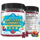 Kids Sleep Gummies with Magnesium Glycinate – Melatonin Free Bedtime Support for Kids – Calm & Relaxation with L-Theanine, GABA, Chamomile & Lemon Balm – Sugar Free Mixed Berry Flavor, 120 Gummies