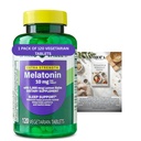 Melatonin 10 mg Extra Strength with Lemon Balm, Sleep Support, 120 Vegetarian Tablets (Pack of 1).