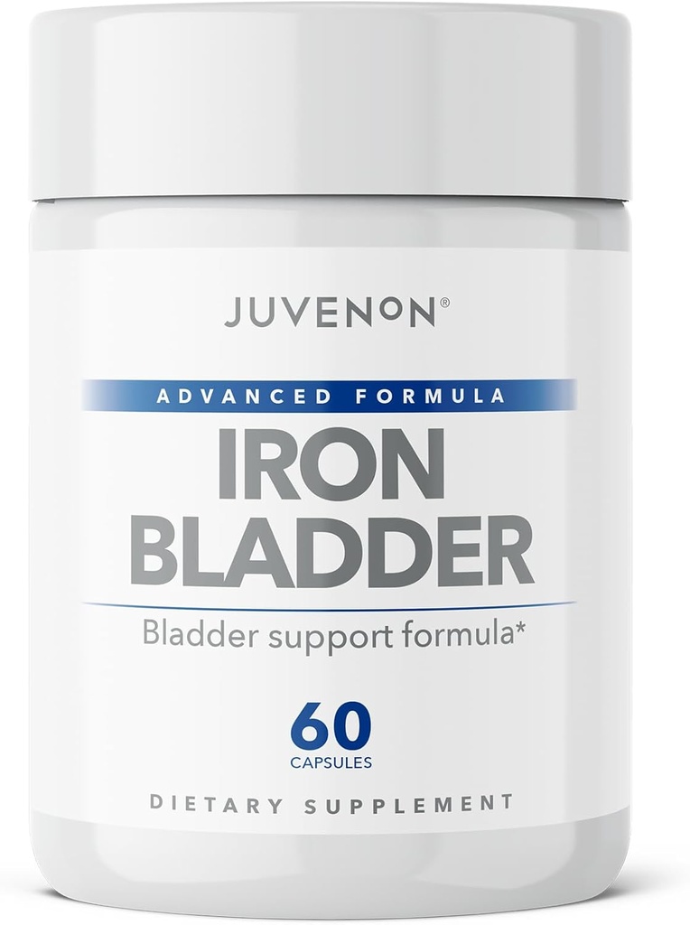 Juvenon Iron Bladder - Kruidensupplement voor gezonde blaasfunctie - Incontinentie Ondersteuning met Pompoenzaad Extract, Soy Germ Extract, Saw Palmetto