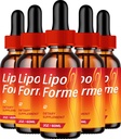 Lipo Forme Drops – Natural Liquid Dietary Blend for Daily Health Support (5 Bottle - 5 Month Supply)