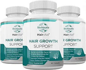 Labs Hair Growth Vitamins Supplement for Thicker Hair Growth,180 Capsules - Nutritious Blend of Vitamin E, Raspberry Ketone, Iron & Saw Palmetto to Minimize Hair Loss for Both Women & Men.