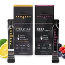 PROTEKT Electrolyte Packets for Recovery & Hydration, Lemonade, 10 Pack | GABA L Theanine Supplement | Melatonin-Free Sleep Aid for Adults, Mixed Berry, Pack of 10