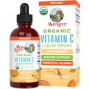 MARYRUTH'S Organic Vitamin C Supplement | Liquid Vitamin C Liquid Drops for Adults & Kids | Immune Support Supplement for Overall Health | Vegan | Non-GMO | Gluten Free | 4 Fl Oz