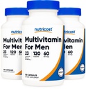 Nutricost Multivitamin for Men 120 Capsules (3 Bottles) - Vitamins and Minerals for The Healthy Man