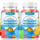 softbear suiker Gratis Kalium Magnesium Gummies voor Volwassenen Kinderen, Hoge Absorptie Kalium Supplement Gummies Ondersteunt Been Krampen en Spier en Immune Gezondheid, Heerlijke Gemengde Fruit smaak 120 Tellen