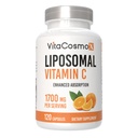 Liposomal Vitamin C Supplement, 1700mg, 120 Capsules 100% Vegetarian, Non-GMO & Gluten Free, High Absorption