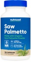 Nutricost Saw Palmetto 1000mg, 120 Capsules - CCOF Certified Made with Organic Saw Palmetto, Vegetarian Friendly, 60 Servings, 500mg Per Capsule, Gluten Free