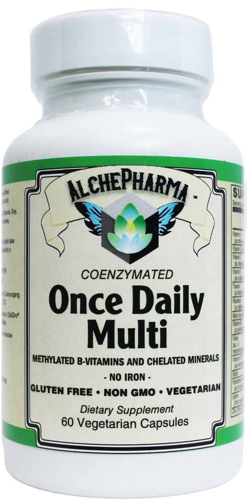 Coenzymated Once Daily Multi, Iron-Free Multivitamin with B-Complex, Chelated Minerals, Antioxidants (60)