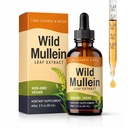 Wild Mullein Drops for Lungs - with Ginger & Lemon for Cleanse and Detox, Mullein Leaf Extract for Respiratory Support, Natural Herbal Supplement - 2 oz (1)