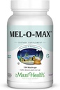 Maxi Health Mel-O-Max - Melatonine - met Valeriaanwortel - slaaphulp - 120 capsules - Kosher