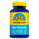 Nature's Life Saw Palmetto voor mannen 580mg - Traditionele Prostaat Supplement - Mannen Gezondheid, Prostaat en Urinaire Tract Ondersteuning met Beta Sitosterol Plant Sterols, 60-dagen garantie, 100 Serv, 100 capsules