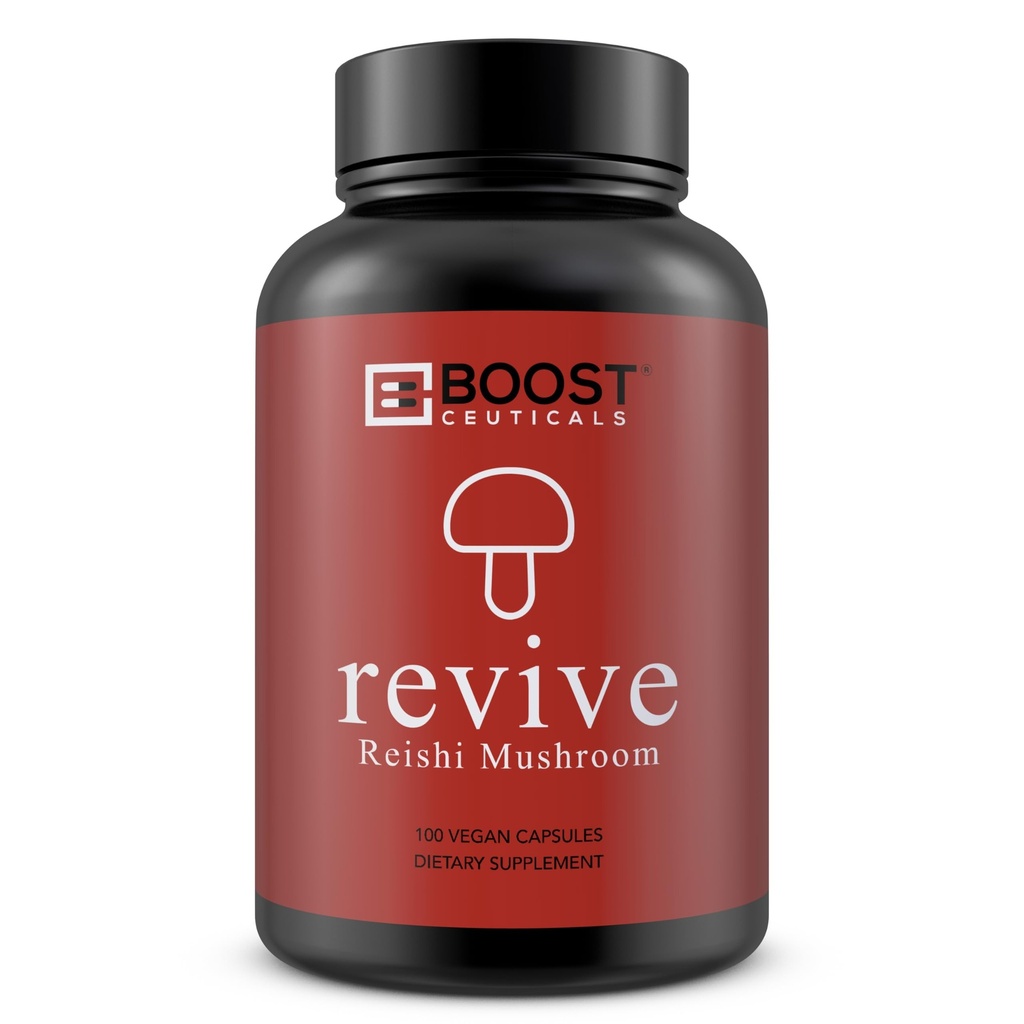 Reishi Immune Support Capsules 900mg | Low Dose Daily Stress & Sleep Aid | 450mg Morning + Night | Vegan Heart Health | GMP Manufactured 100 Count by BoostCeuticals