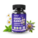 Sleep Gummies No Melatonin - Kids Sleep Gummies with L-Theanine, Magnesium & Herbal Blend, 60 Vegan Sleep aids for Adults, Reduces Nighttime Overthinking