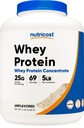 Nutricost Wei Proteïne Poeder, ongearomatiseerd, 5 pond - van Wei Proteïne Concentraat