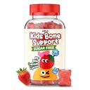 AmpUp Sugar Free Growth Supplement for Kids & Teens - Vitamin D, Calcium, L-lysine & Zinc, Bone Support, Height Growth, Tall Nutrition, Picky Eater, Taller, Natural Strawberry Flavor, 70 Count