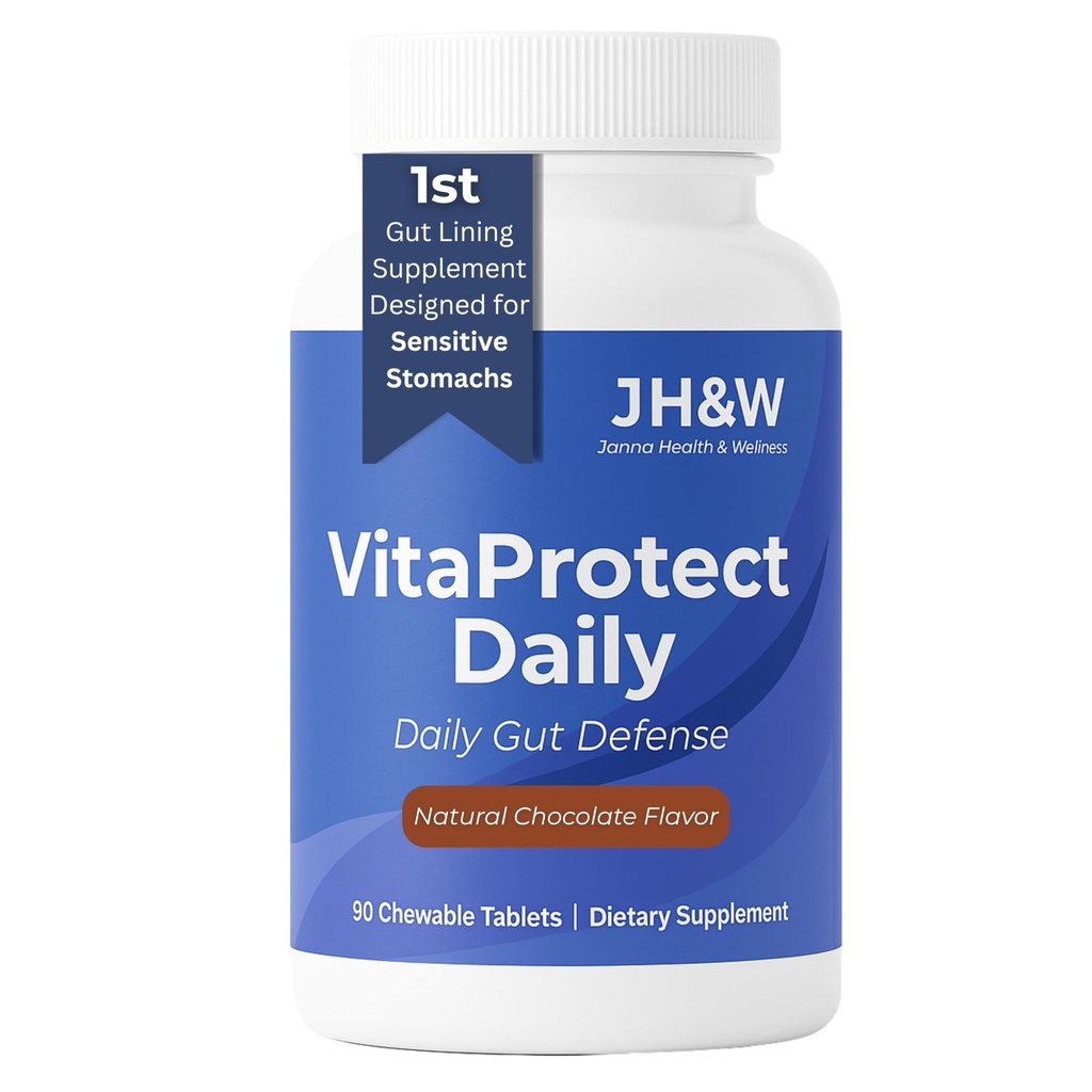 Gut Health & Digestive Support Supplement – Chewable Wafers with GutGard® DGL, Slippery Elm & Marshmallow Root – Supports Gut Lining, Mucosal Integrity, Bloating & Heartburn Relief
