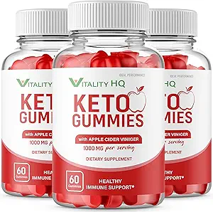 IDEAL PERFORMANCE (3 Pack) Vitality HQ Ketos Gummies Vitality Ketos ACV Gummies Vitality ACV Gummie Vitality Ketos Gummies (180 Gummies)