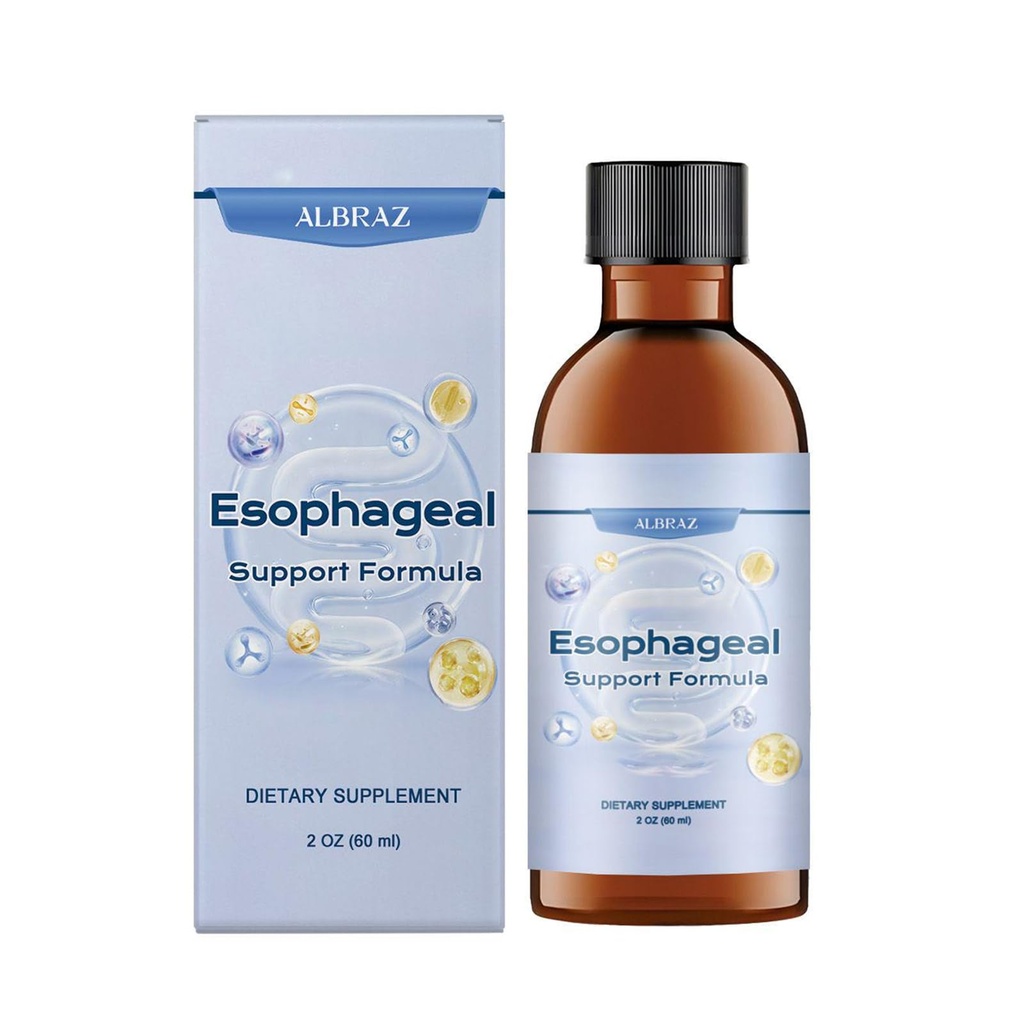 Esophageal Drops-Containing Slippery elm bark, zinc, L-Carnosine, L-Glutamine and Aloe Extract - Non-GMO.Soothes Digestive Discomfort (1PCS)